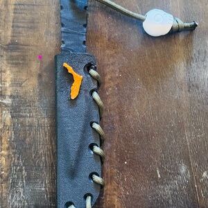 Florida Man G10 Knife with Skull Charm